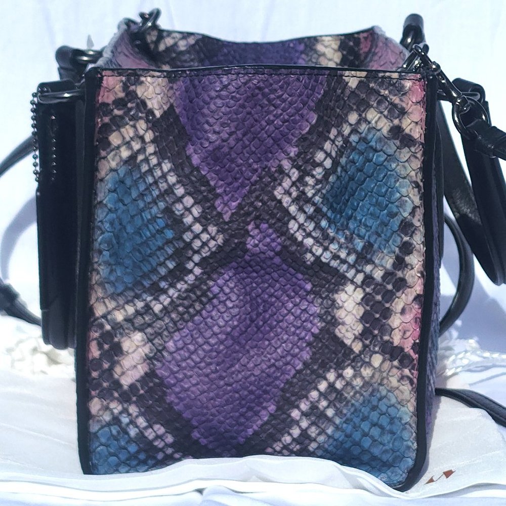 Coach Multicolor Snakeskin Women's Bag - Picture 4 of 15